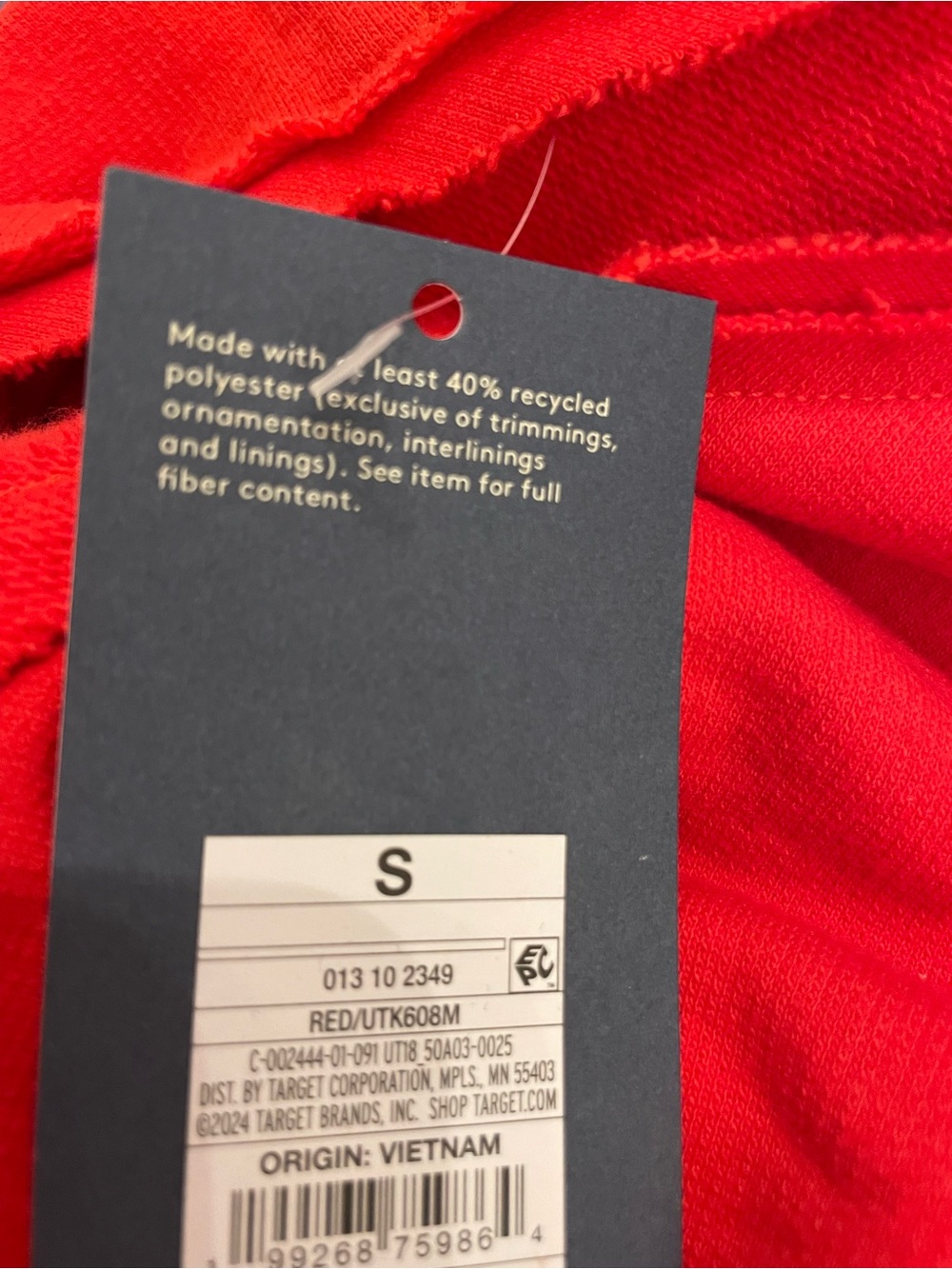 Universal Thread Women's Oversized Sweatshirt Red Small NWT - Picture 5 of 5
